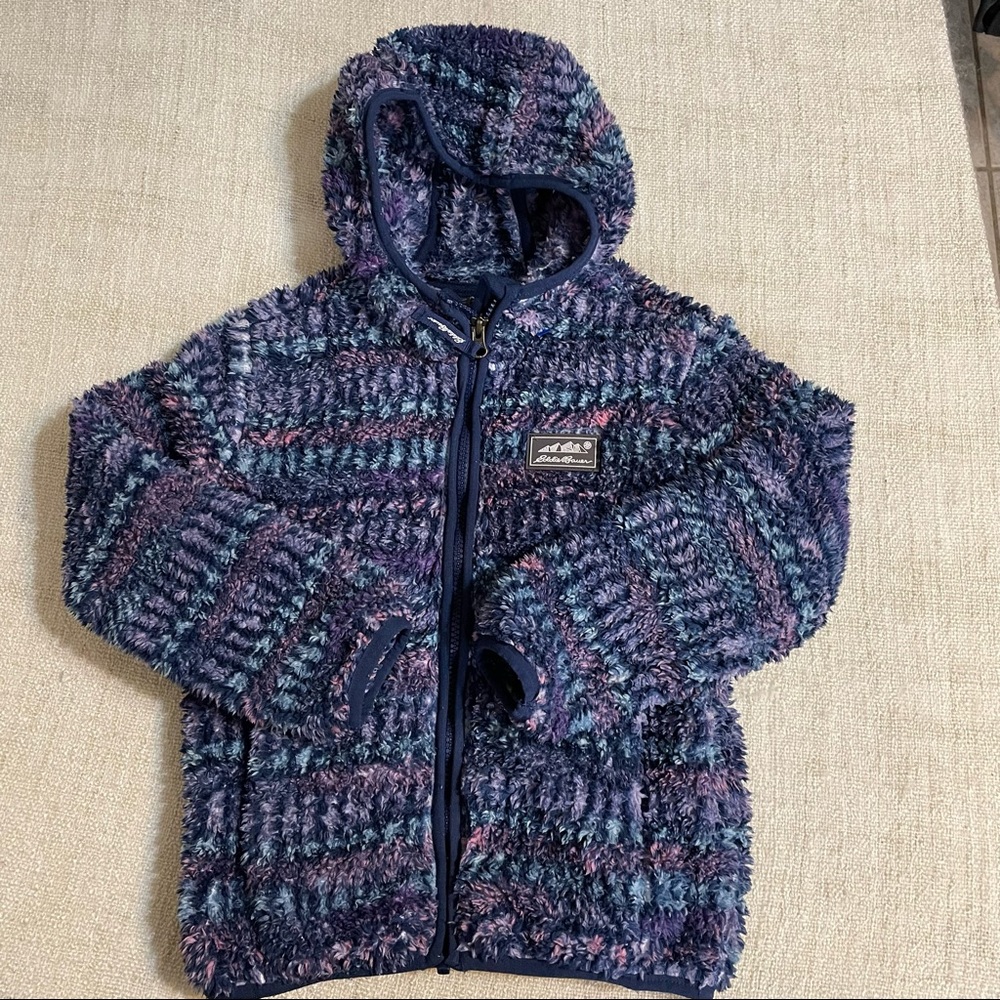 Eddie Bauer Girls Fuzzy Hooded Jacket